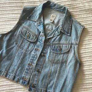Gap Vintage Denim Vest Sz Small-Large